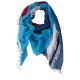Graphic scarf in blue, white and red from Tim & Simonsen